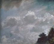 John Constable, Cloud study,Hampstead,trees at ringt 11September 1821